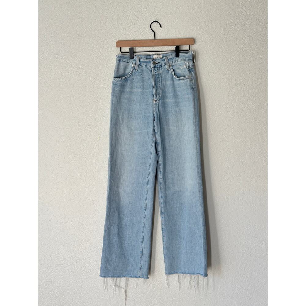 Citizens of Humanity Annina Light Wash Wide Leg Jeans 28
